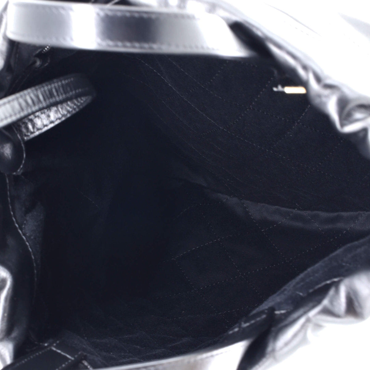 22 Chain Backpack Striped Shiny Calfskin Medium