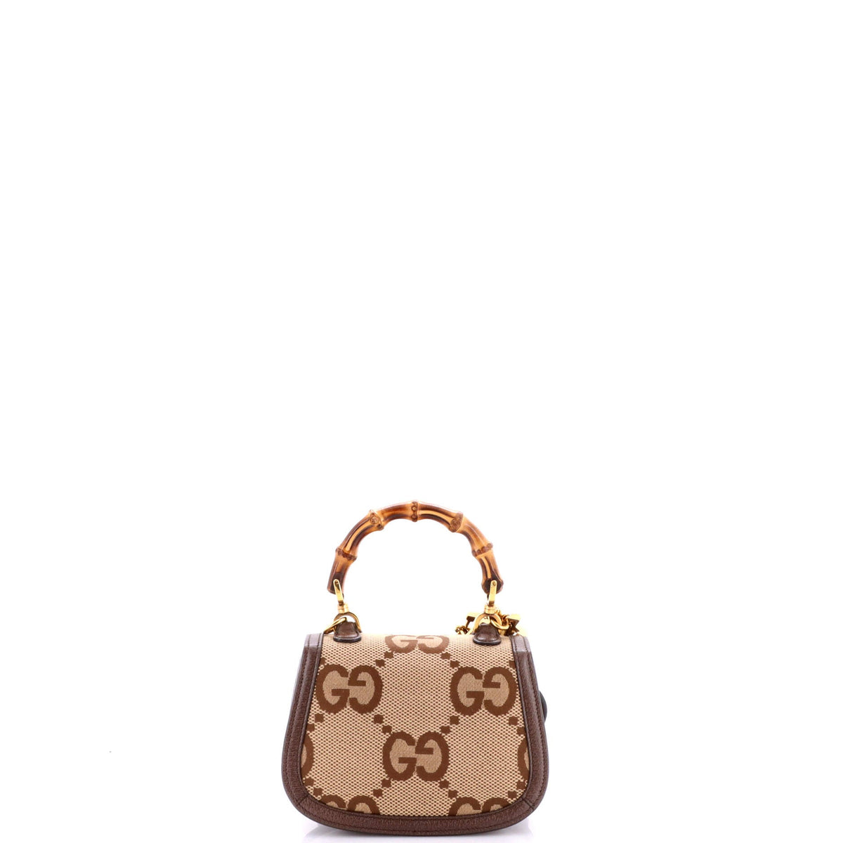Bamboo 1947 Top Handle Bag Jumbo GG Canvas Mini