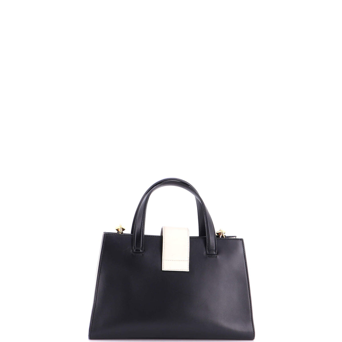 Bamboo Buckle Tote Leather Small