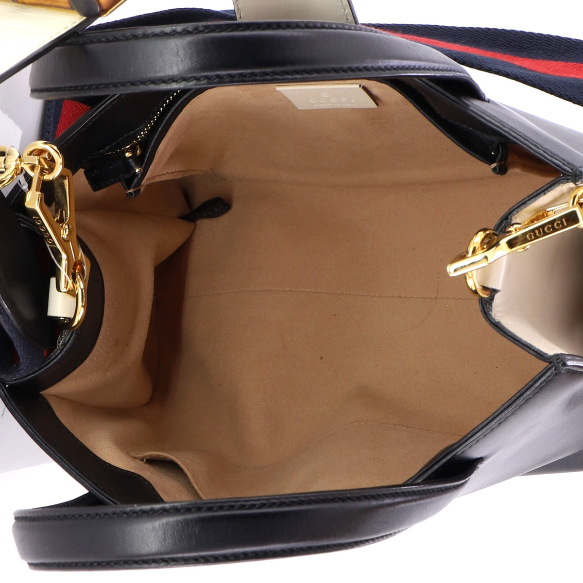 Bamboo Buckle Tote Leather Small