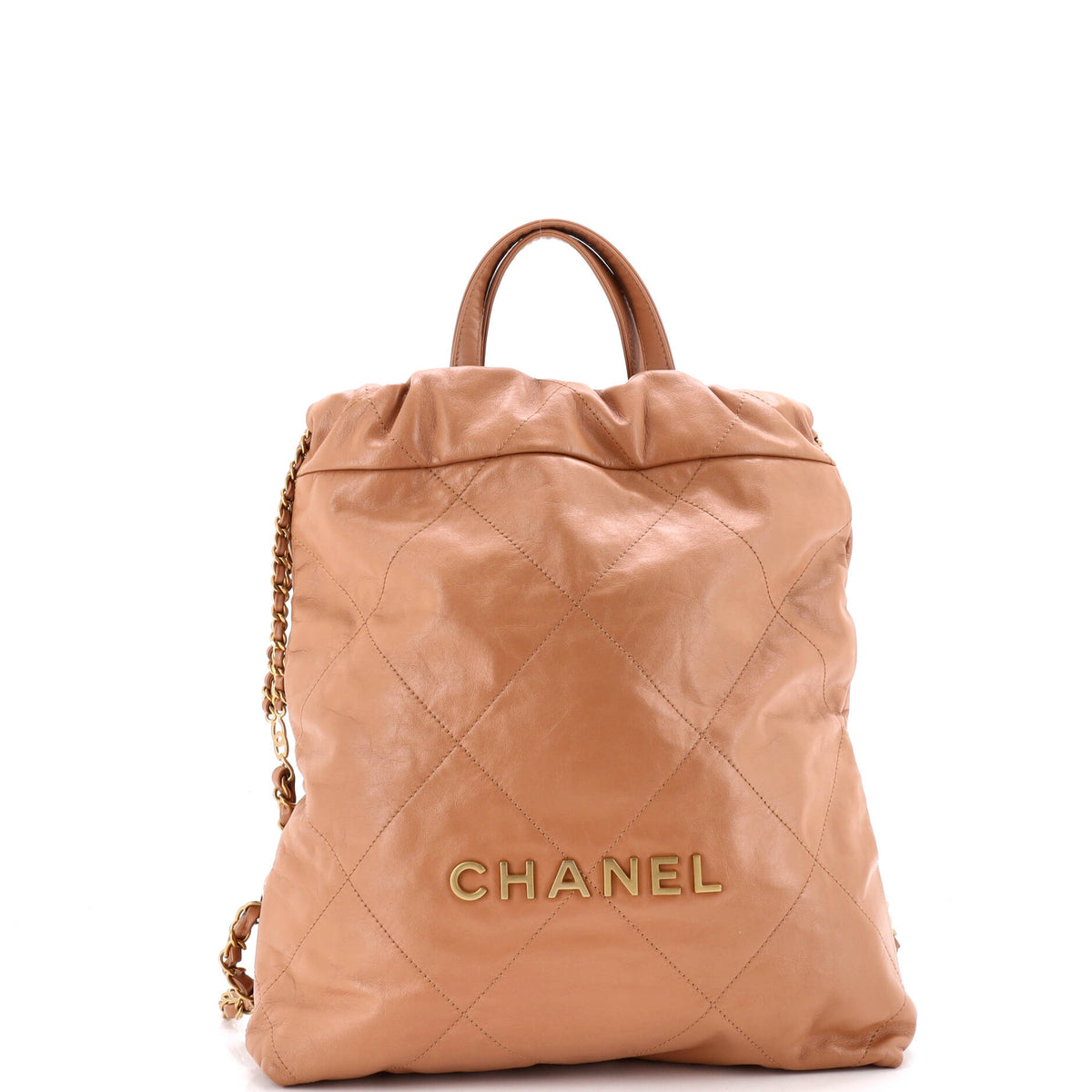 22 Chain Backpack Quilted Calfskin Medium