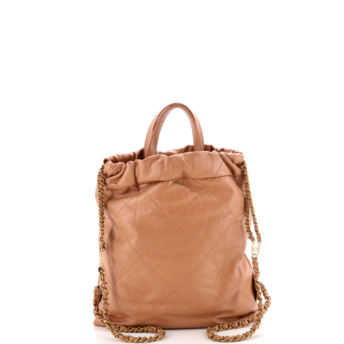 22 Chain Backpack Quilted Calfskin Medium