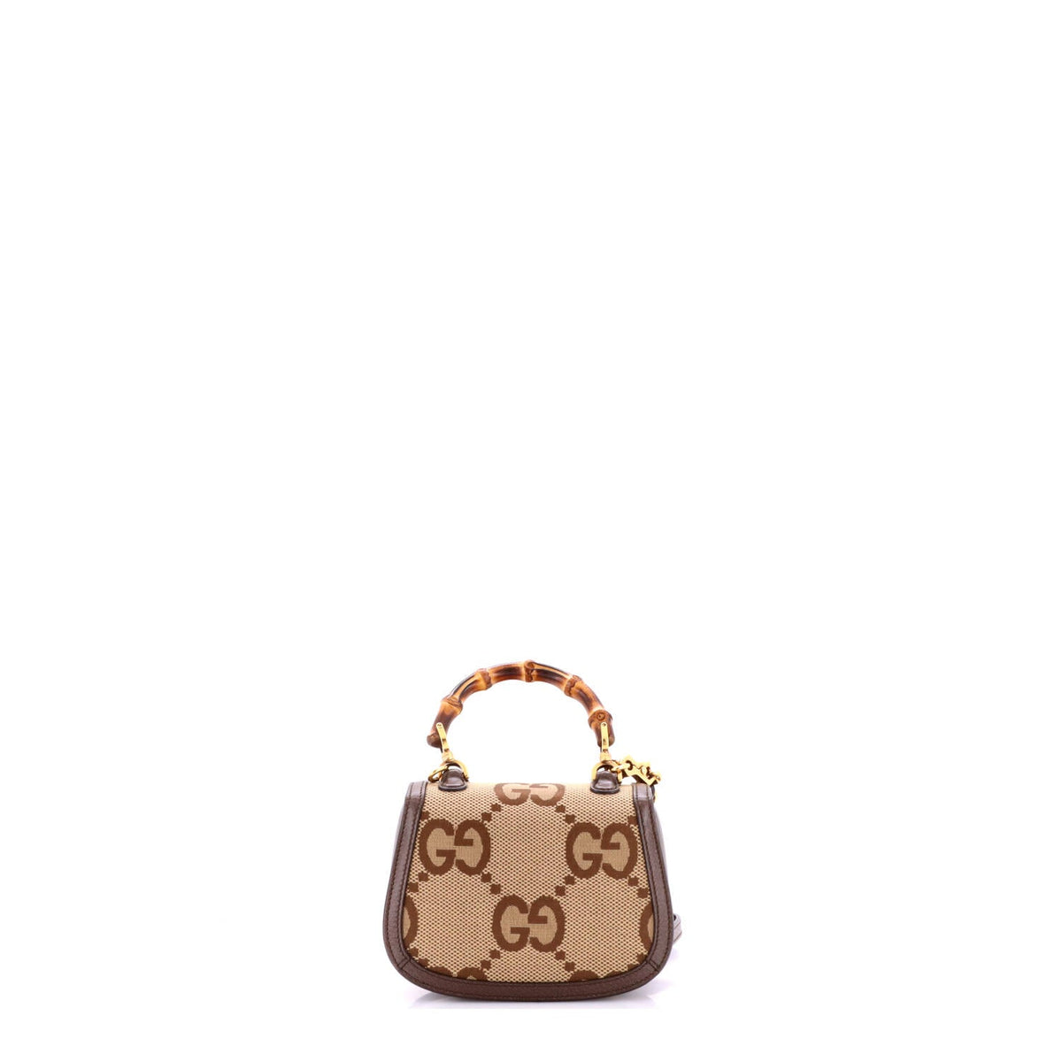 Bamboo 1947 Top Handle Bag Jumbo GG Canvas Mini