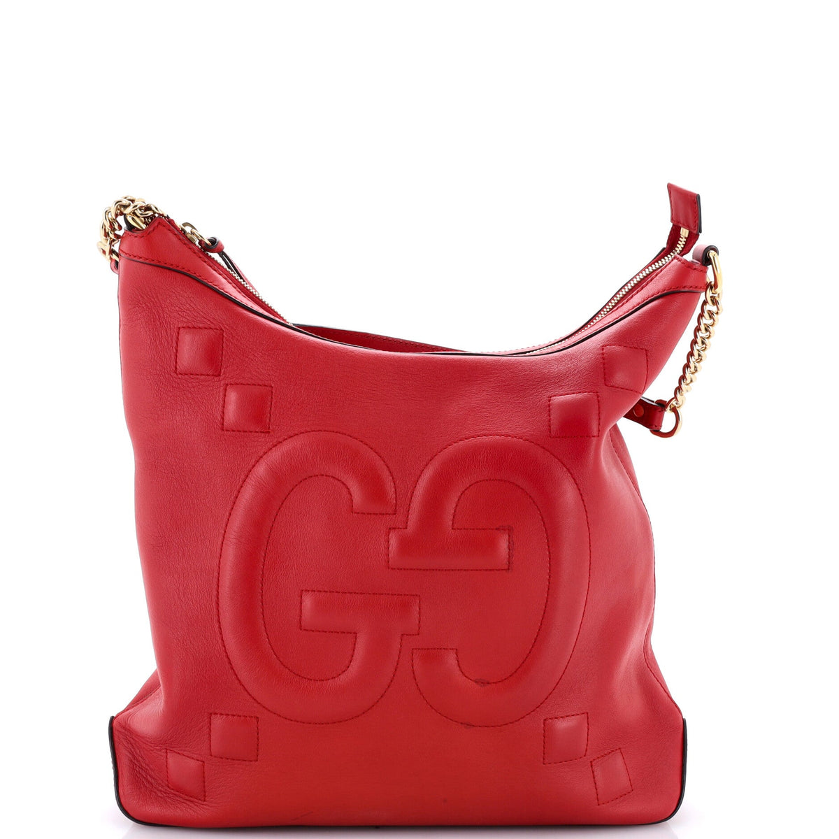 Apollo Hobo GG Embossed Calfskin Large