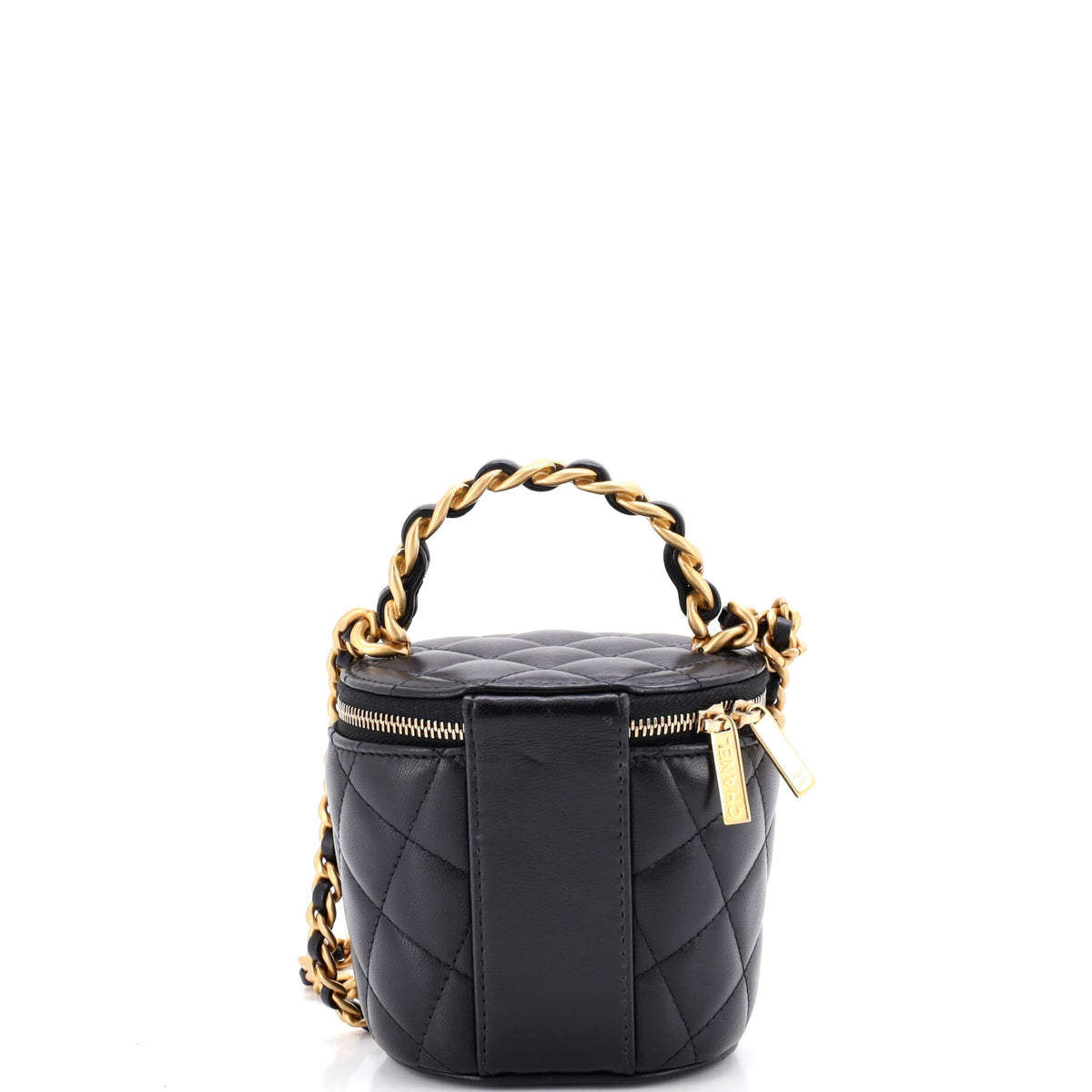 Afternoon Tea Vanity Bucket Bag Quilted Lambskin Mini