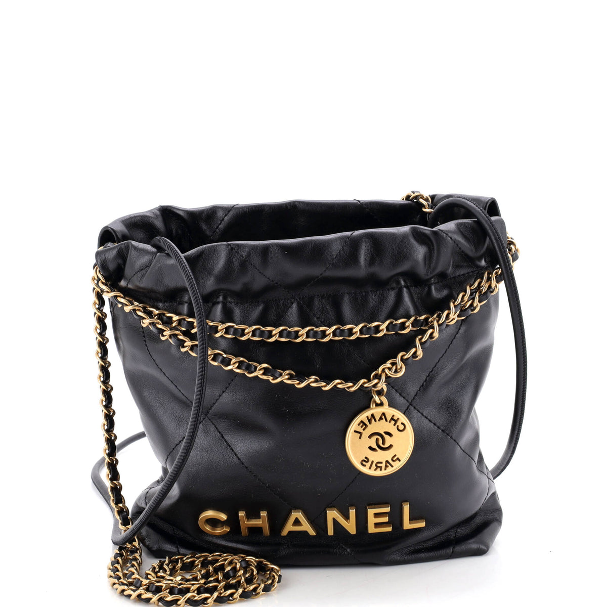 22 Chain Hobo Quilted Calfskin Mini