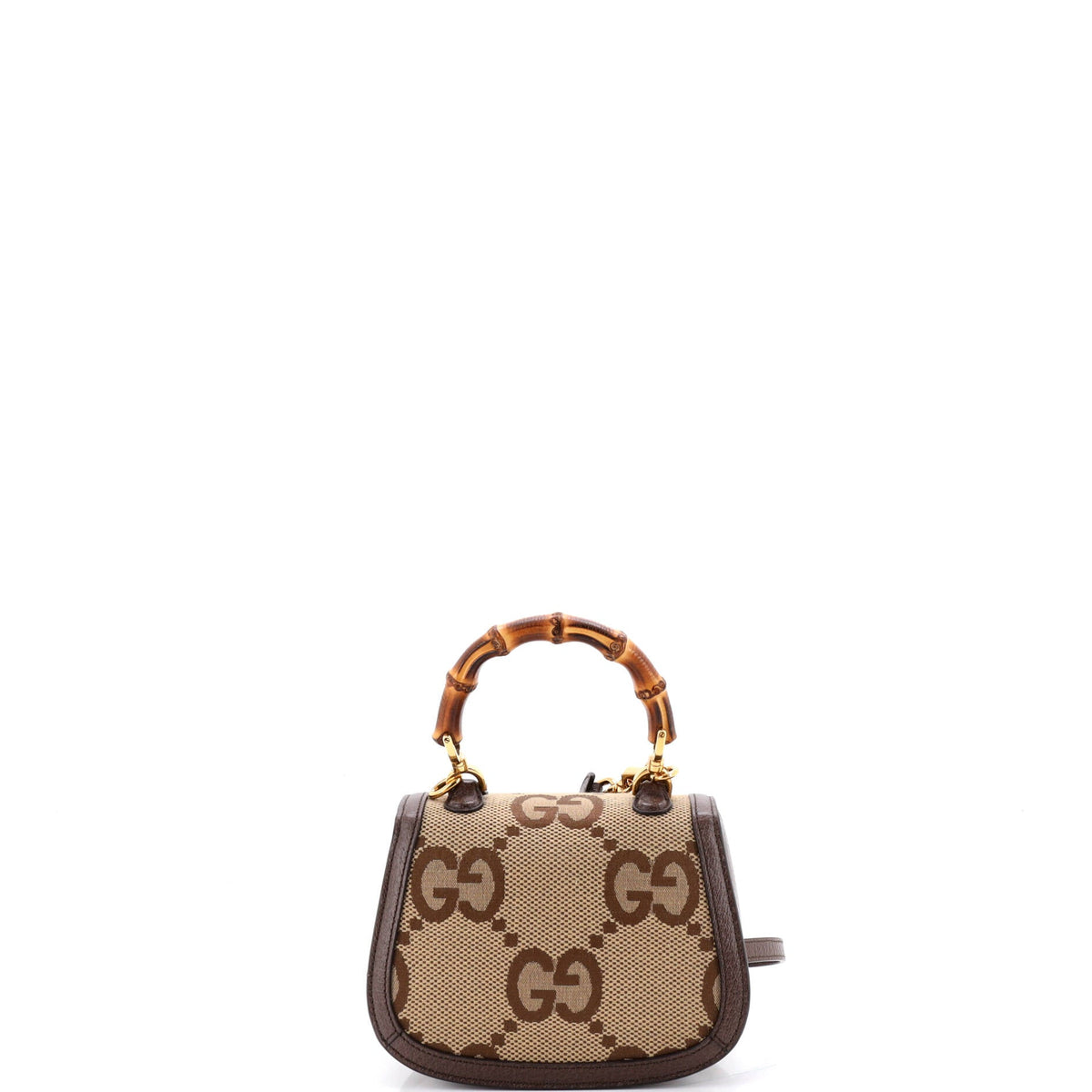 Bamboo 1947 Top Handle Bag Jumbo GG Canvas Mini