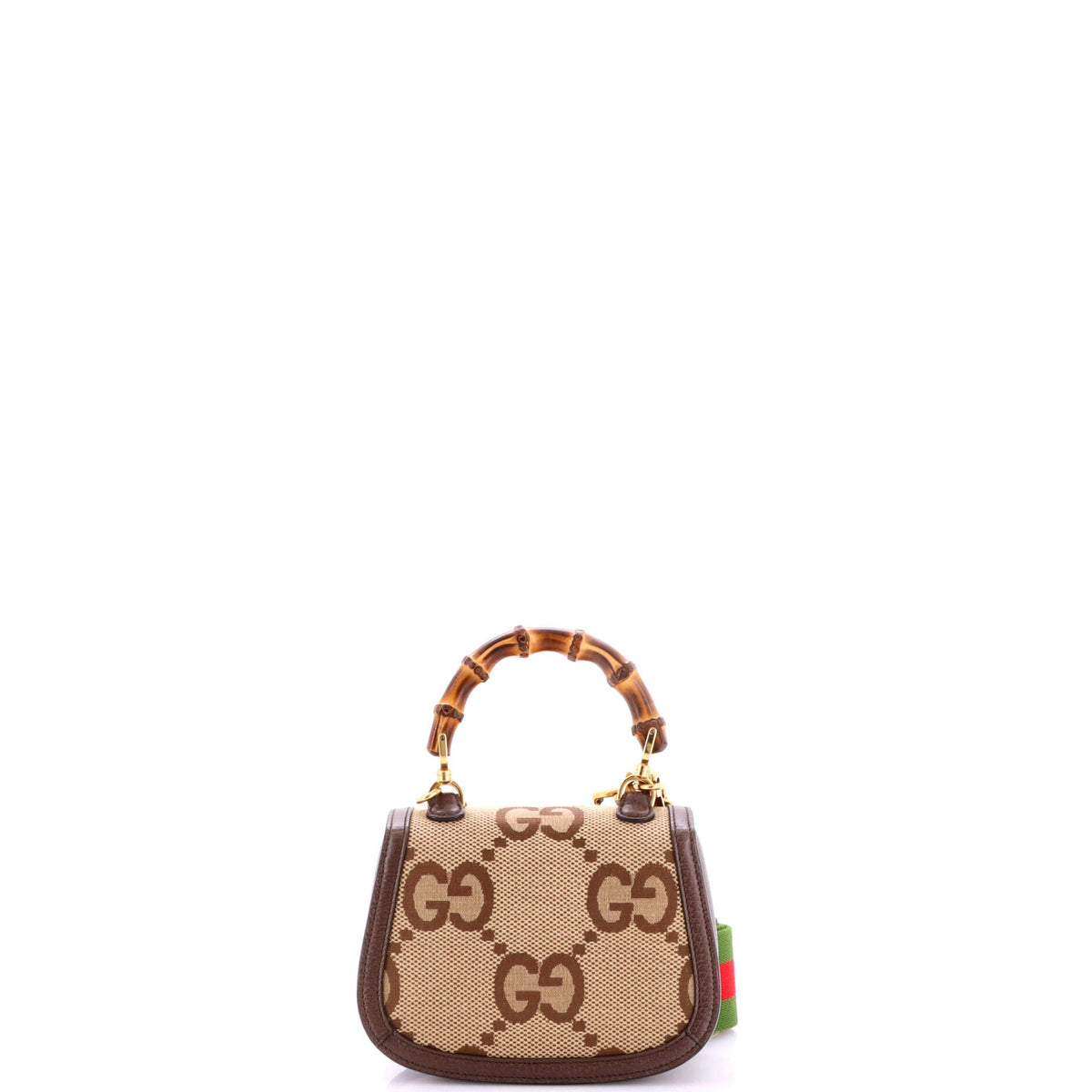 Bamboo 1947 Top Handle Bag Jumbo GG Canvas Mini