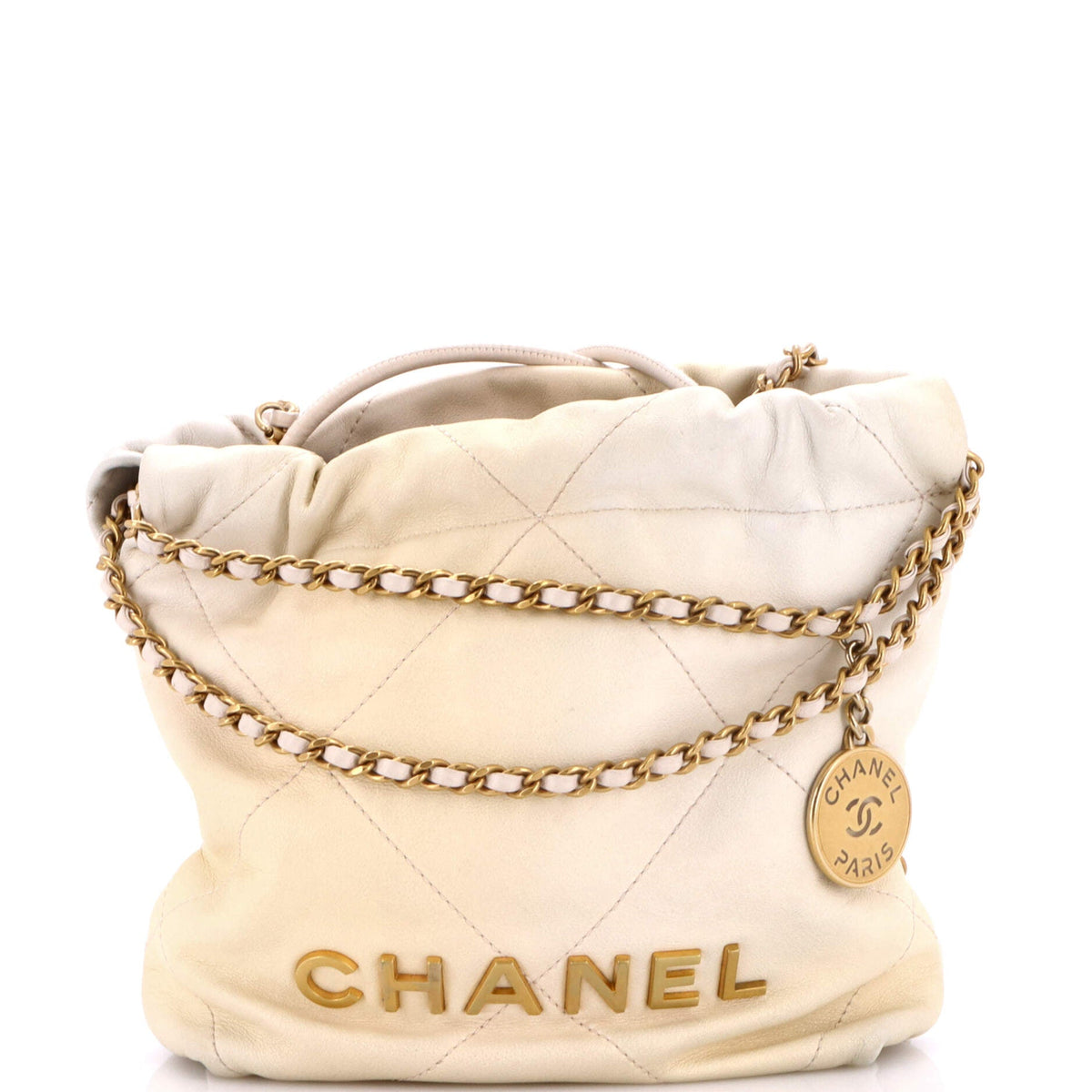 22 Chain Hobo Quilted Shaded Calfskin Mini