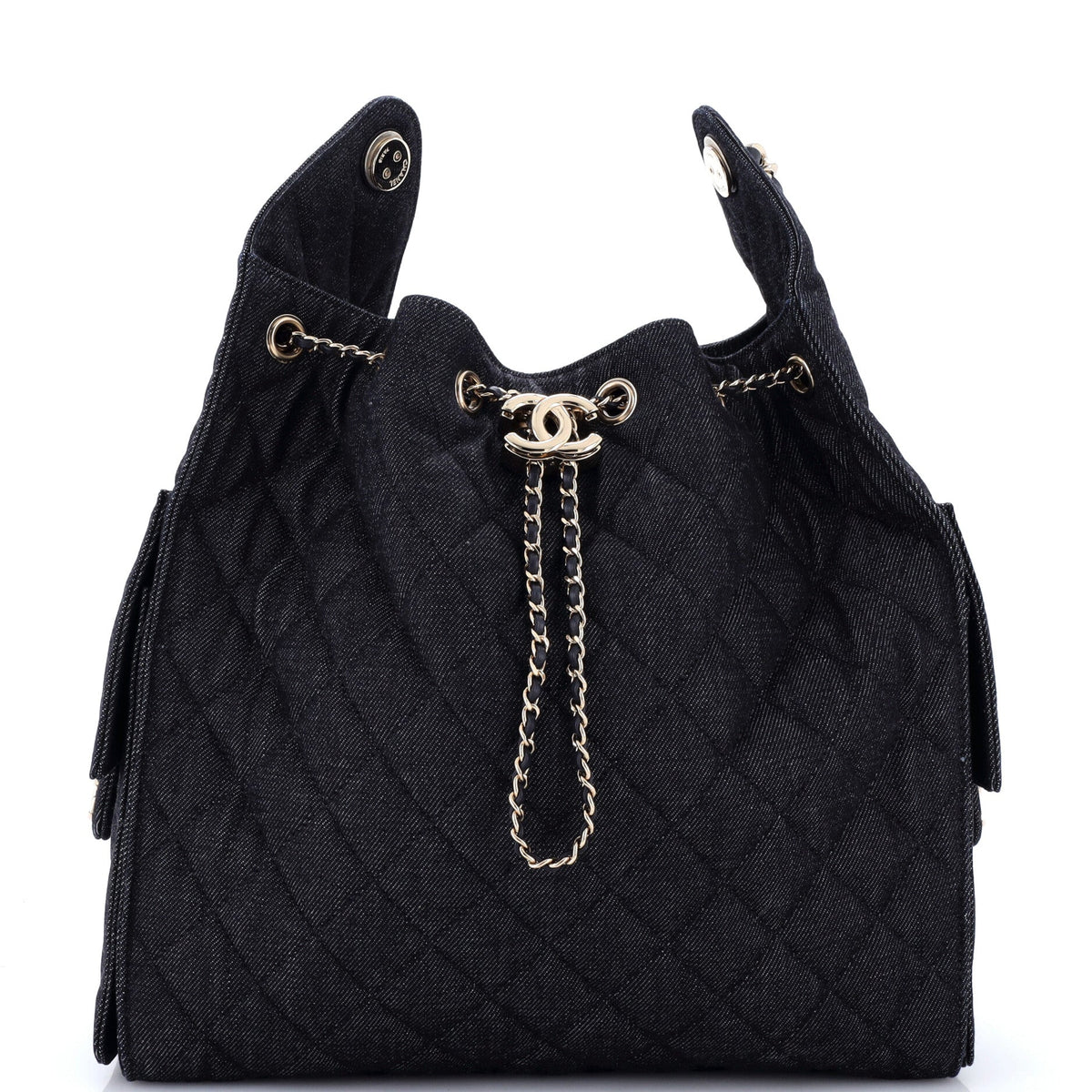 25 Hobo Bag Quilted Denim Medium