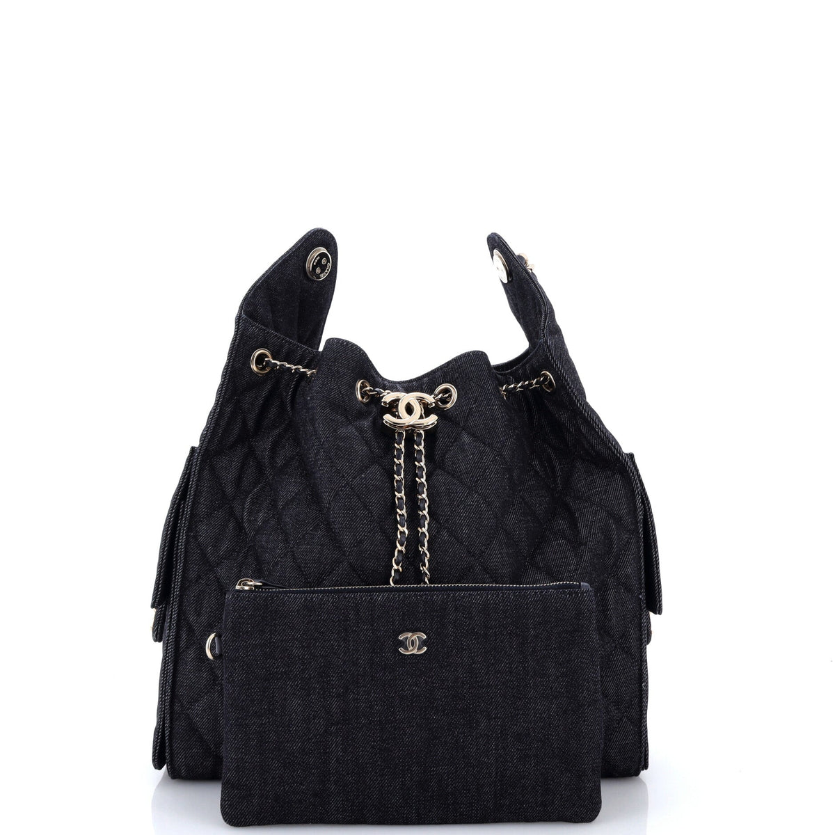 25 Hobo Bag Quilted Denim Medium