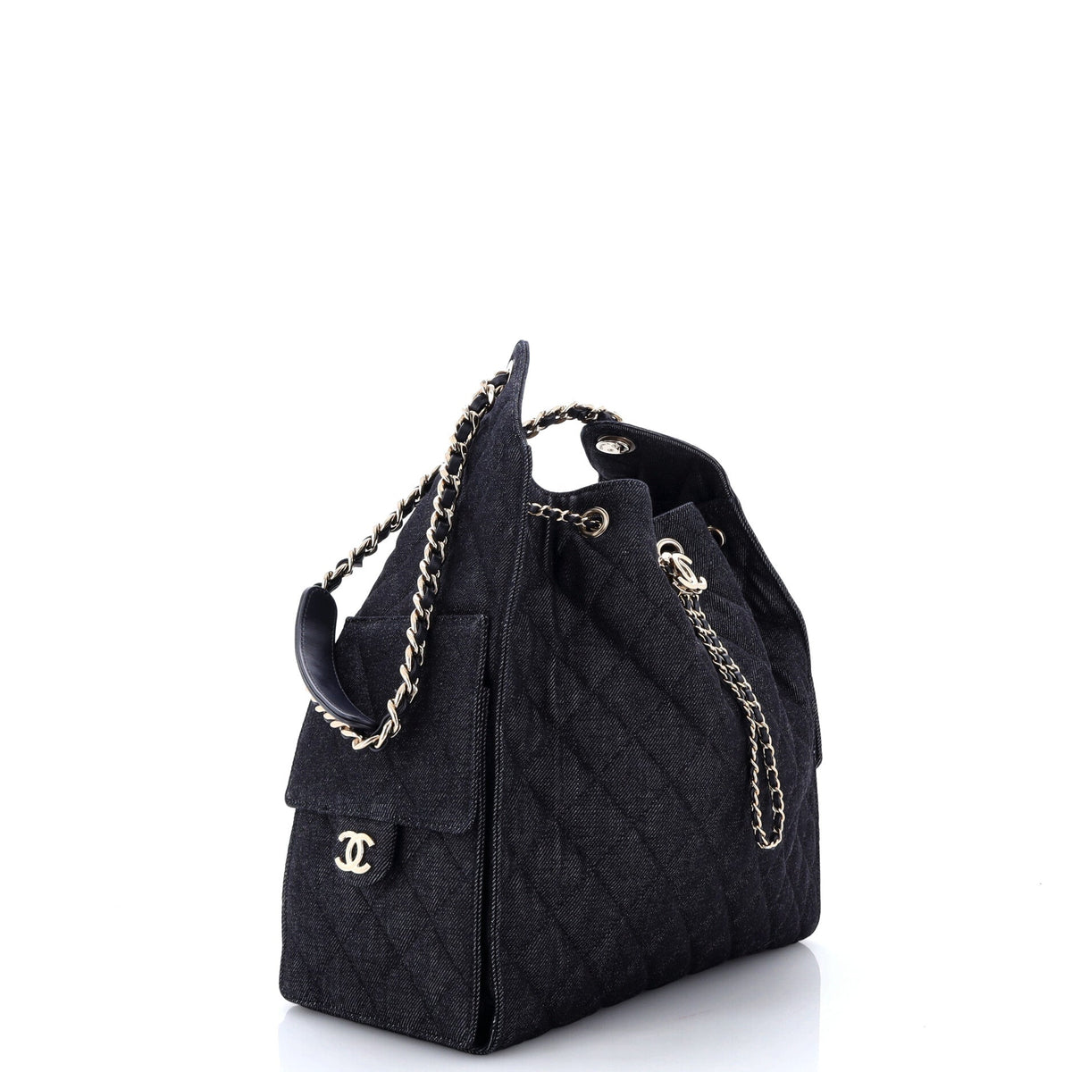 25 Hobo Bag Quilted Denim Medium