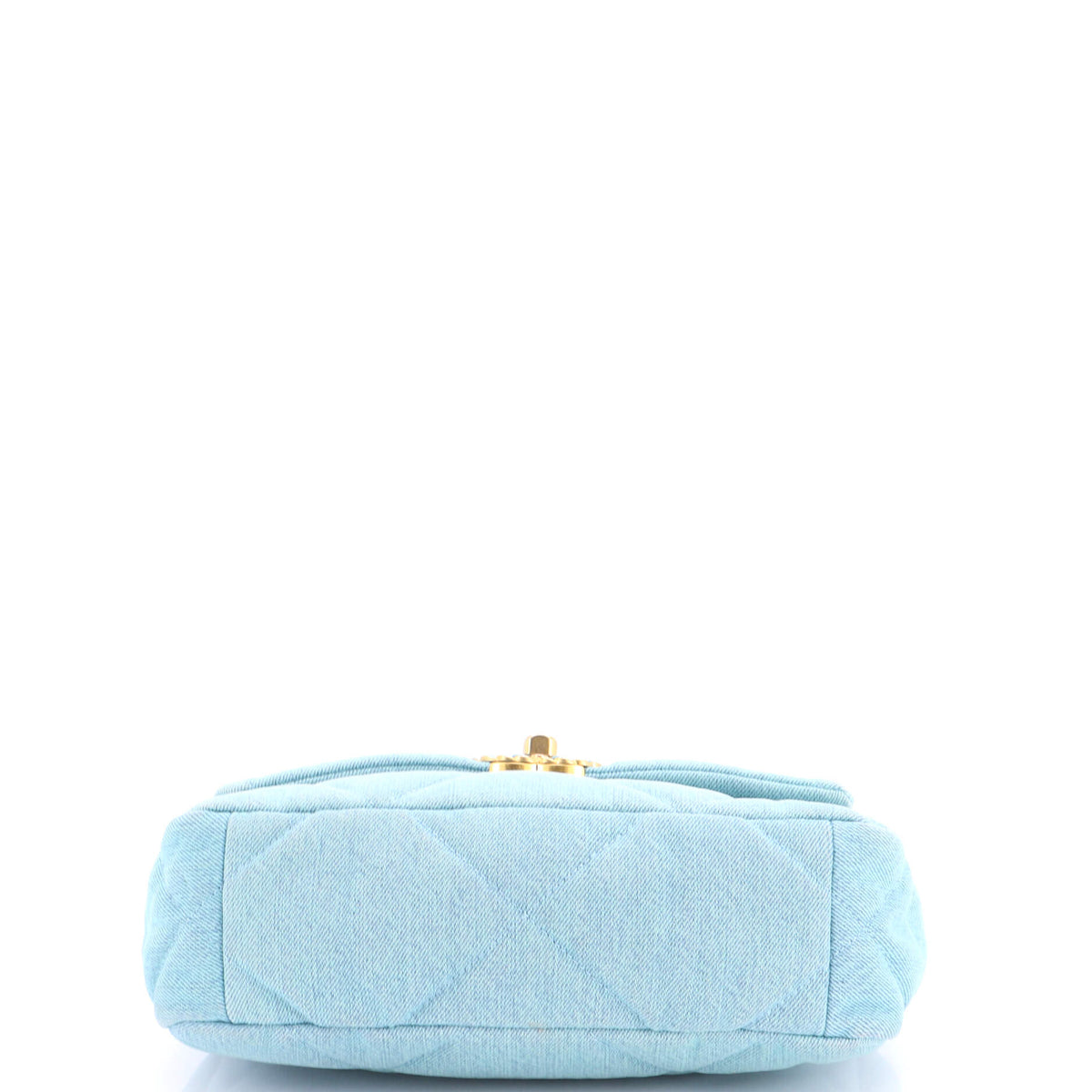 19 Flap Bag Quilted Denim Medium