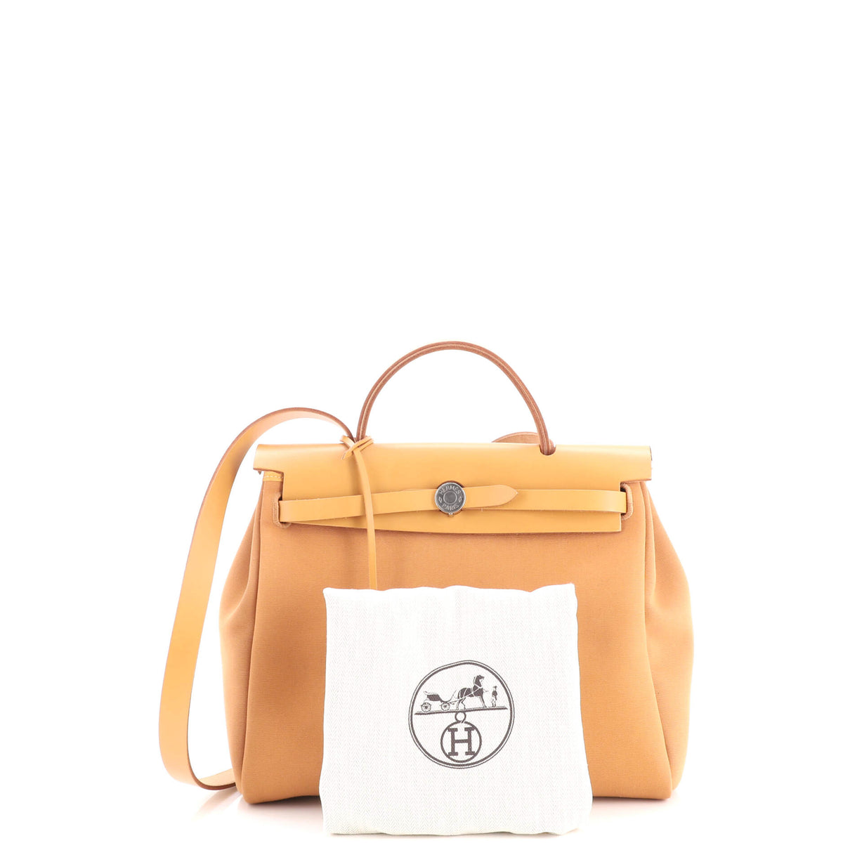 Herbag Zip Verso Leather and Toile 31