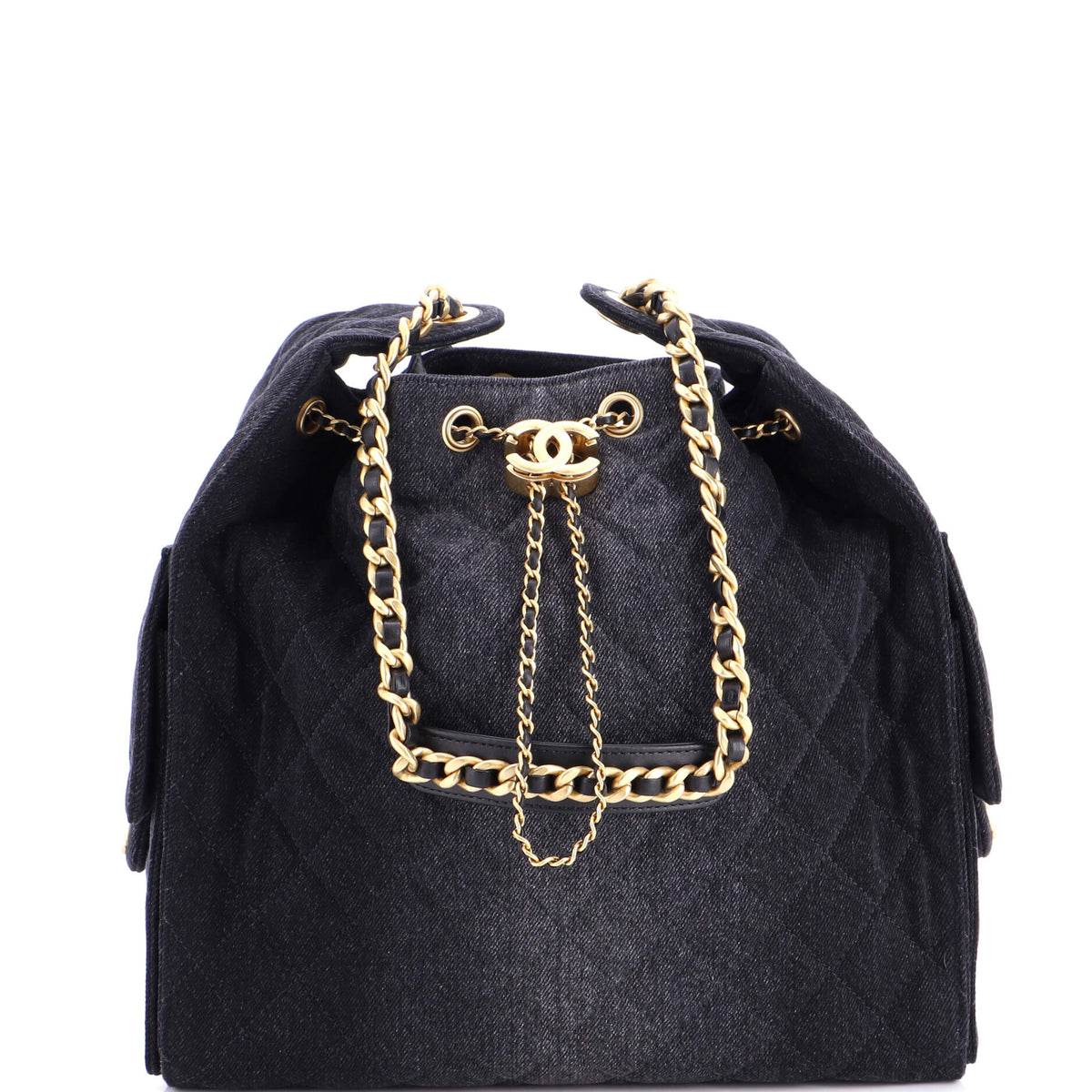 25 Hobo Bag Quilted Denim Medium
