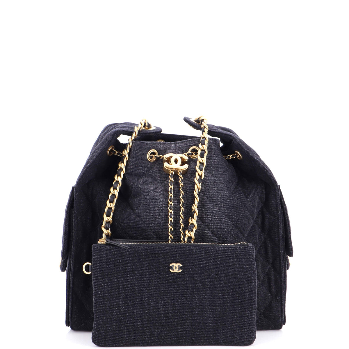 25 Hobo Bag Quilted Denim Medium