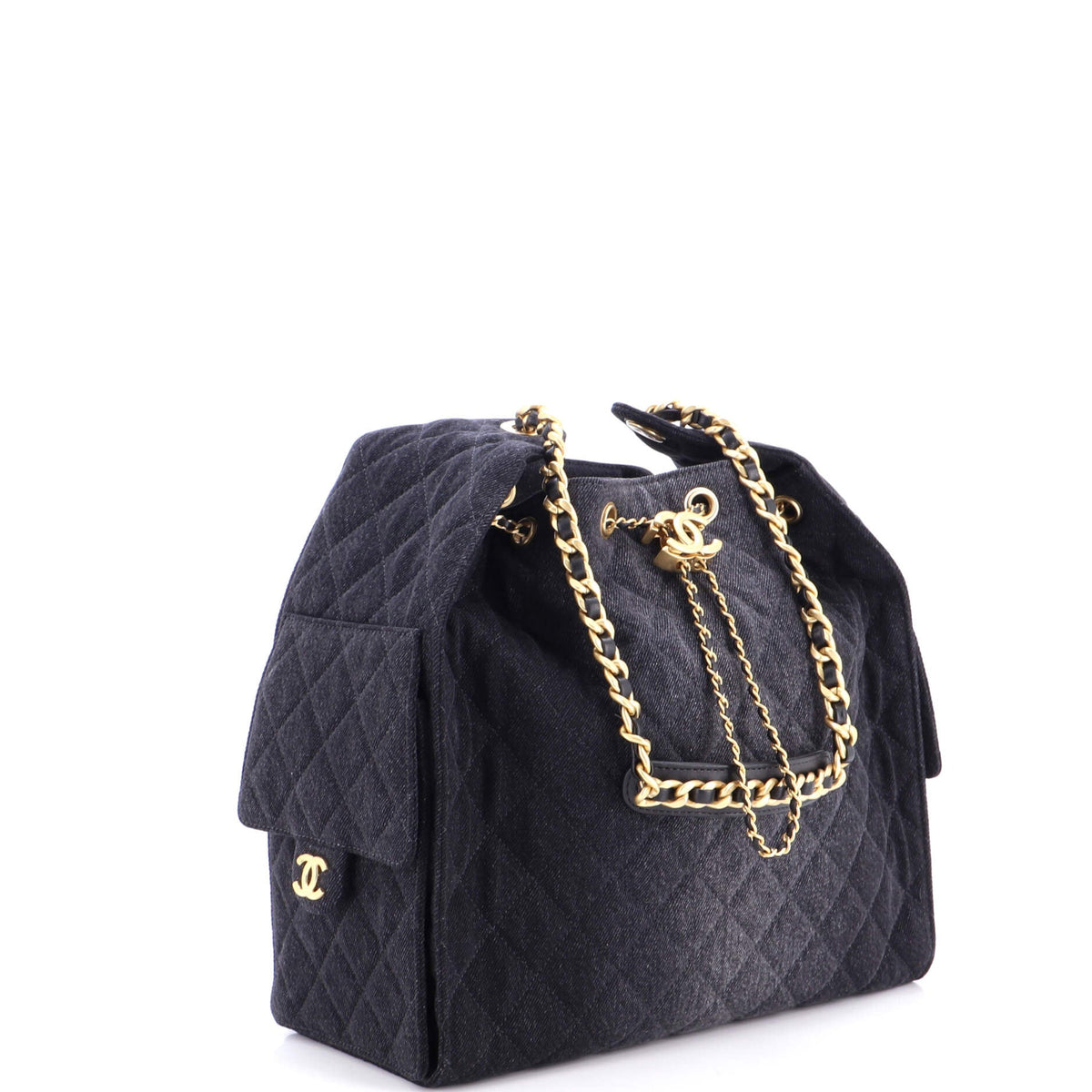 25 Hobo Bag Quilted Denim Medium