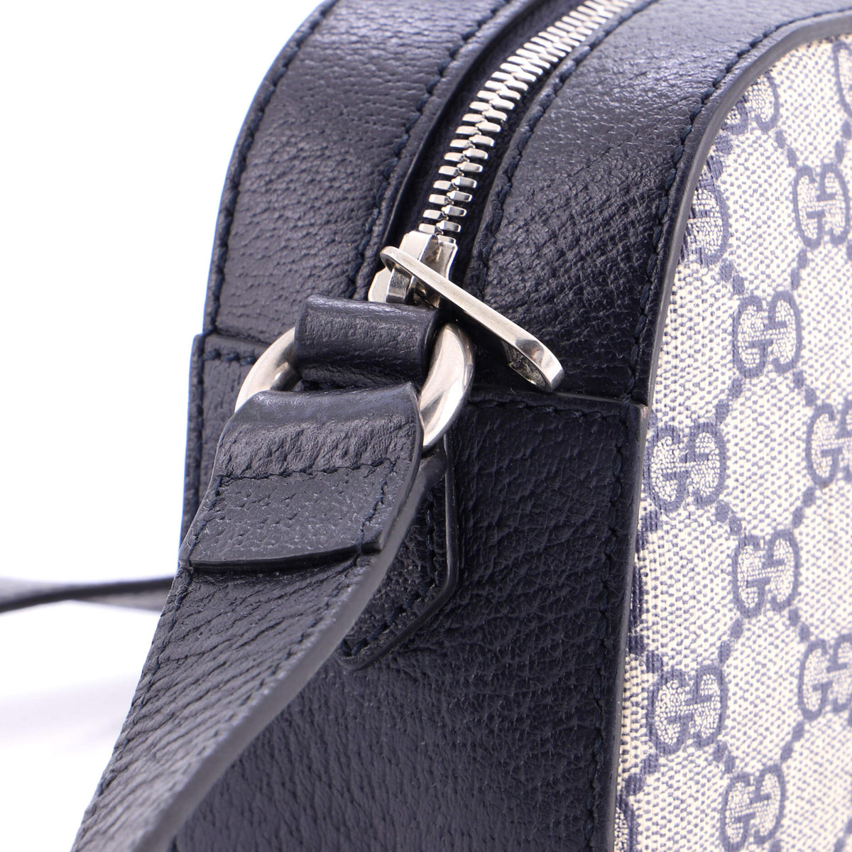 Ophidia Camera Shoulder Bag GG Coated Canvas with Leather Small