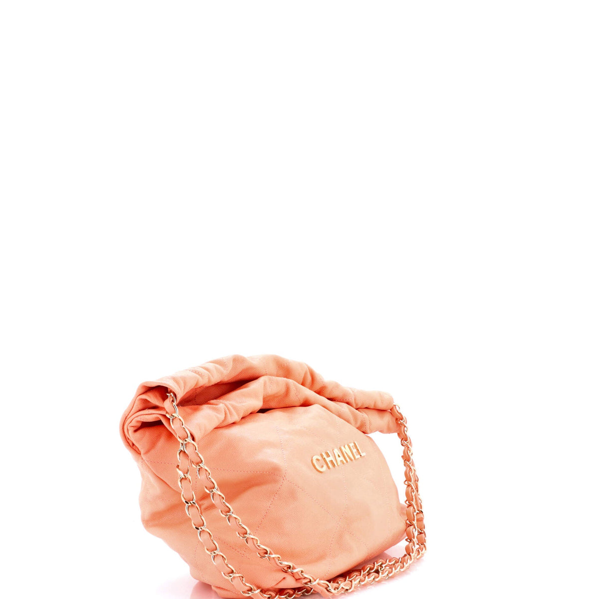 22 Chain Hobo Quilted Caviar Small