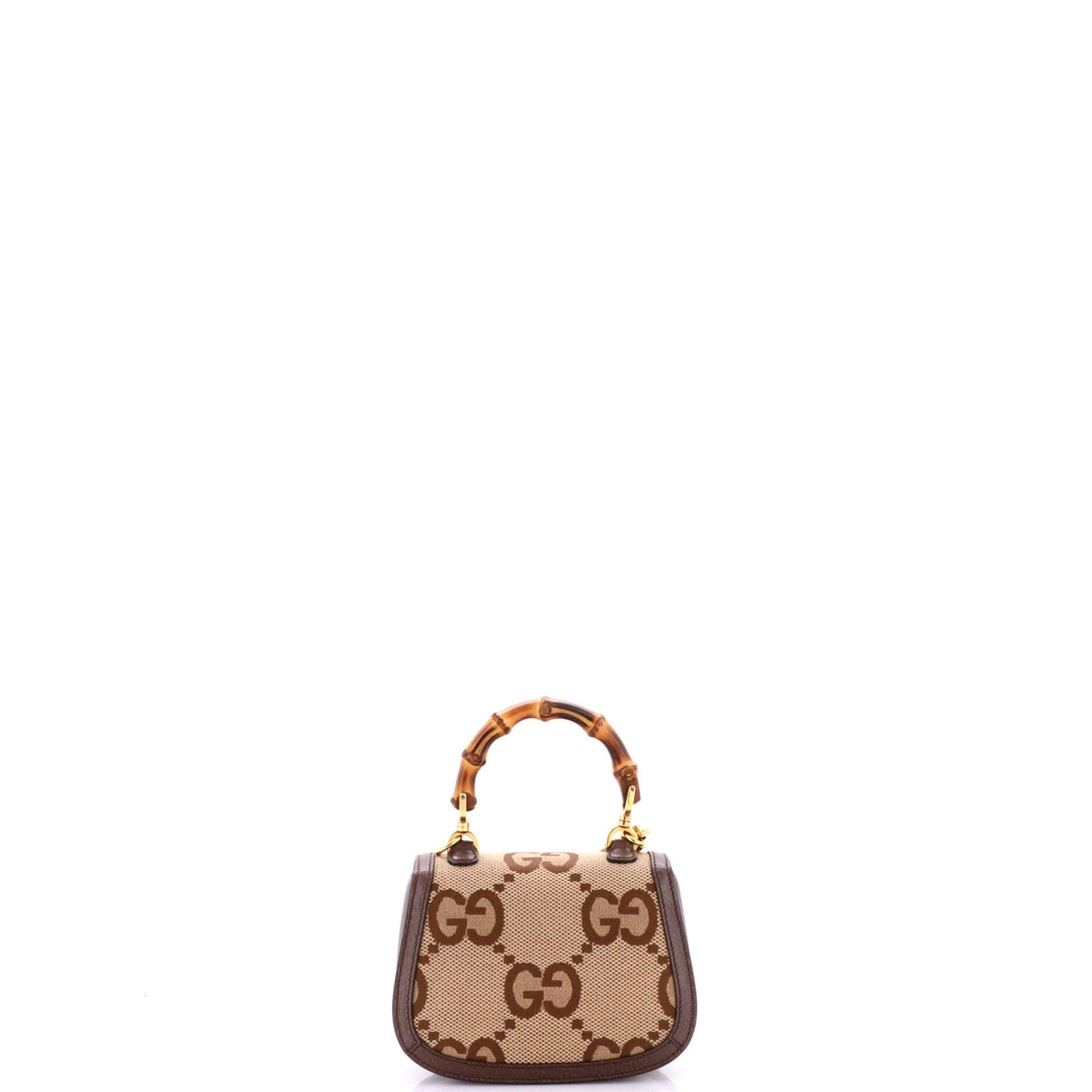 Bamboo 1947 Top Handle Bag Jumbo GG Canvas Mini
