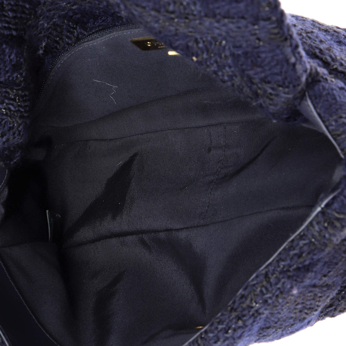 19 Flap Bag Quilted Tweed Large