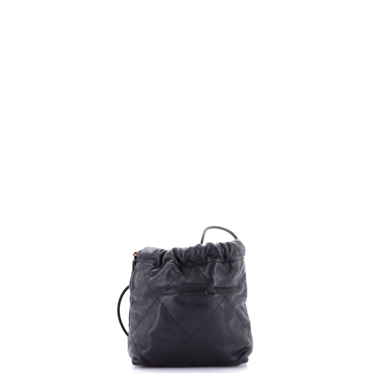 22 Chain Hobo Quilted Caviar Mini