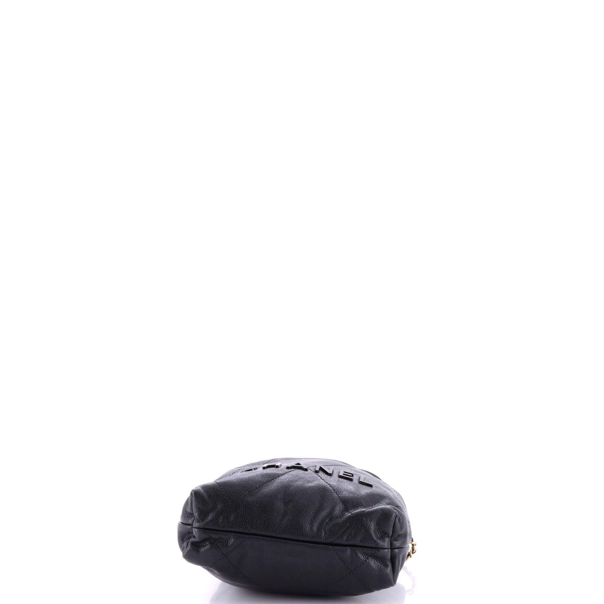 22 Chain Hobo Quilted Caviar Mini