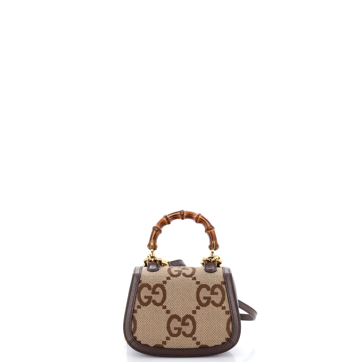 Bamboo 1947 Top Handle Bag Jumbo GG Canvas Mini