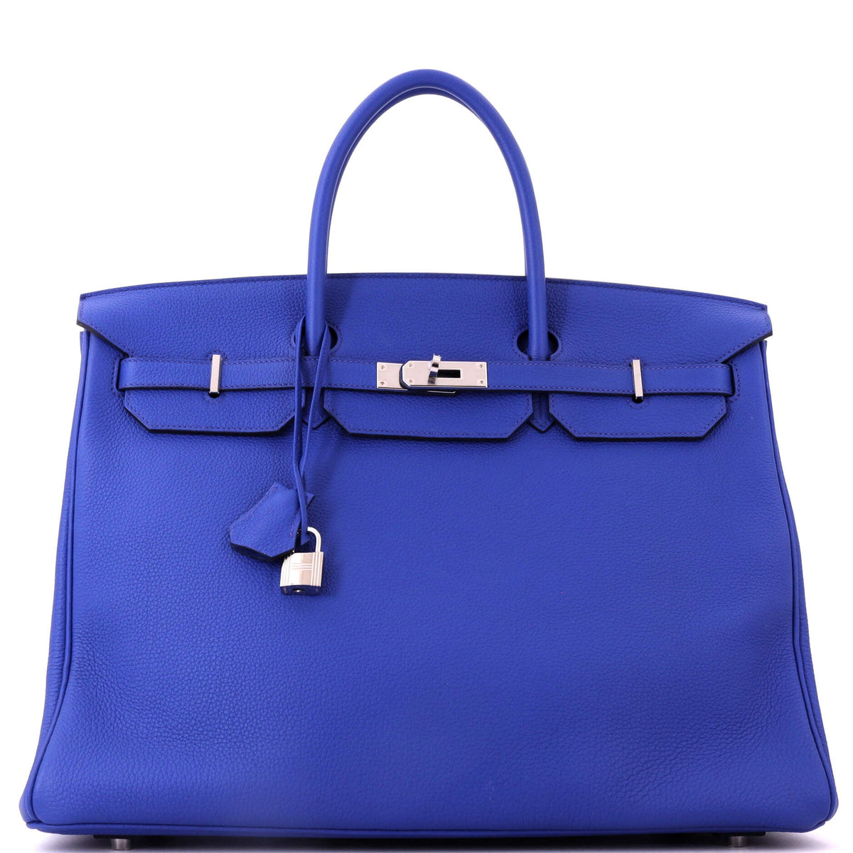 Birkin Handbag Bleu Royal Togo with Palladium Hardware 40