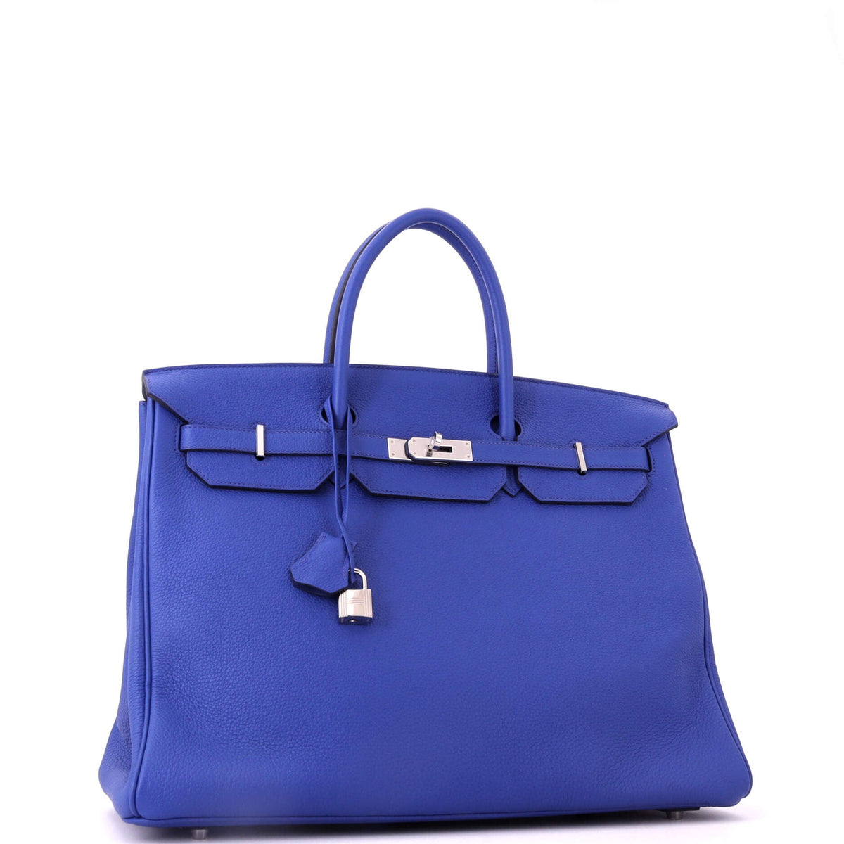 Birkin Handbag Bleu Royal Togo with Palladium Hardware 40
