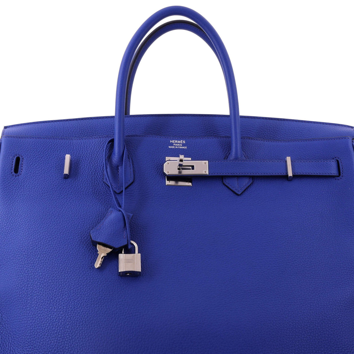 Birkin Handbag Bleu Royal Togo with Palladium Hardware 40
