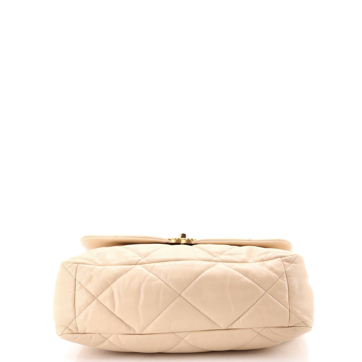 19 Flap Bag Quilted Leather Maxi