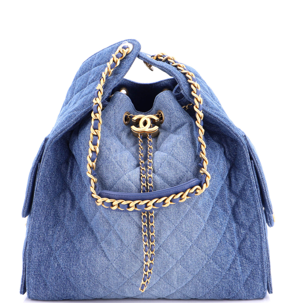 25 Hobo Bag Quilted Denim Medium