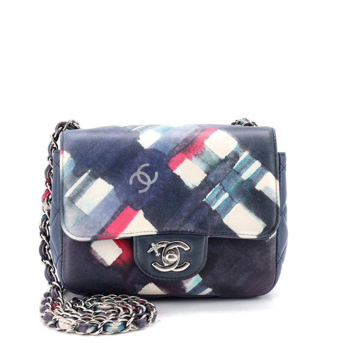 Airlines CC Flap Bag Printed Leather Mini
