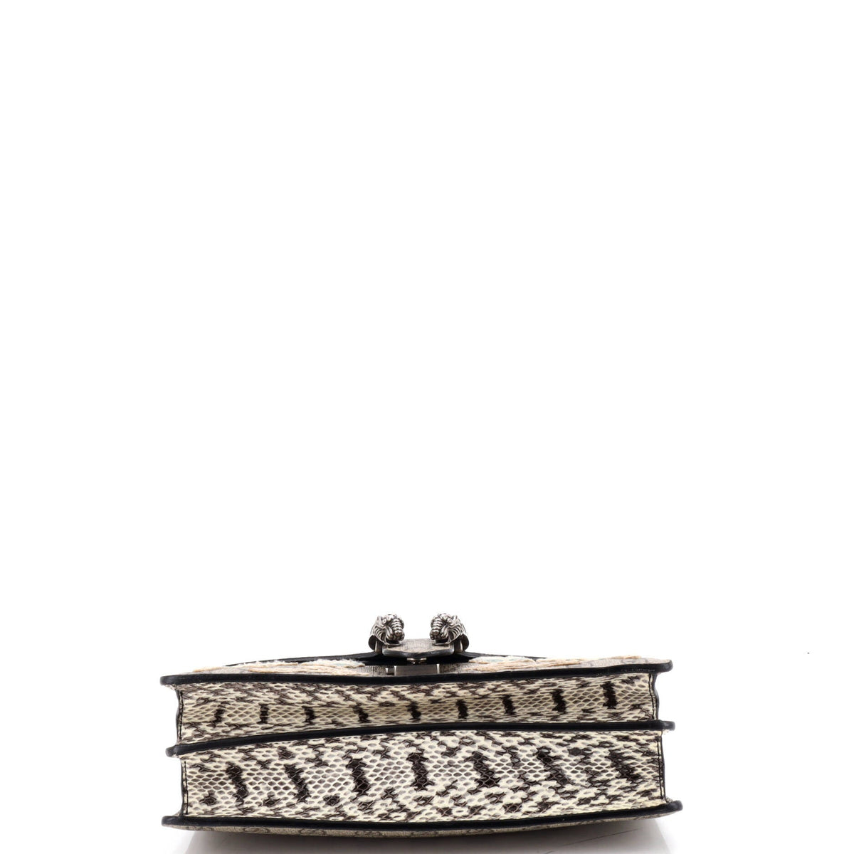 MLB Dionysus Bag Embroidered GG Coated Canvas with Python Small
