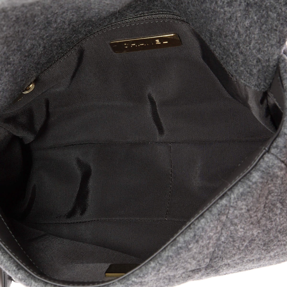 19 Flap Bag Quilted Wool Medium