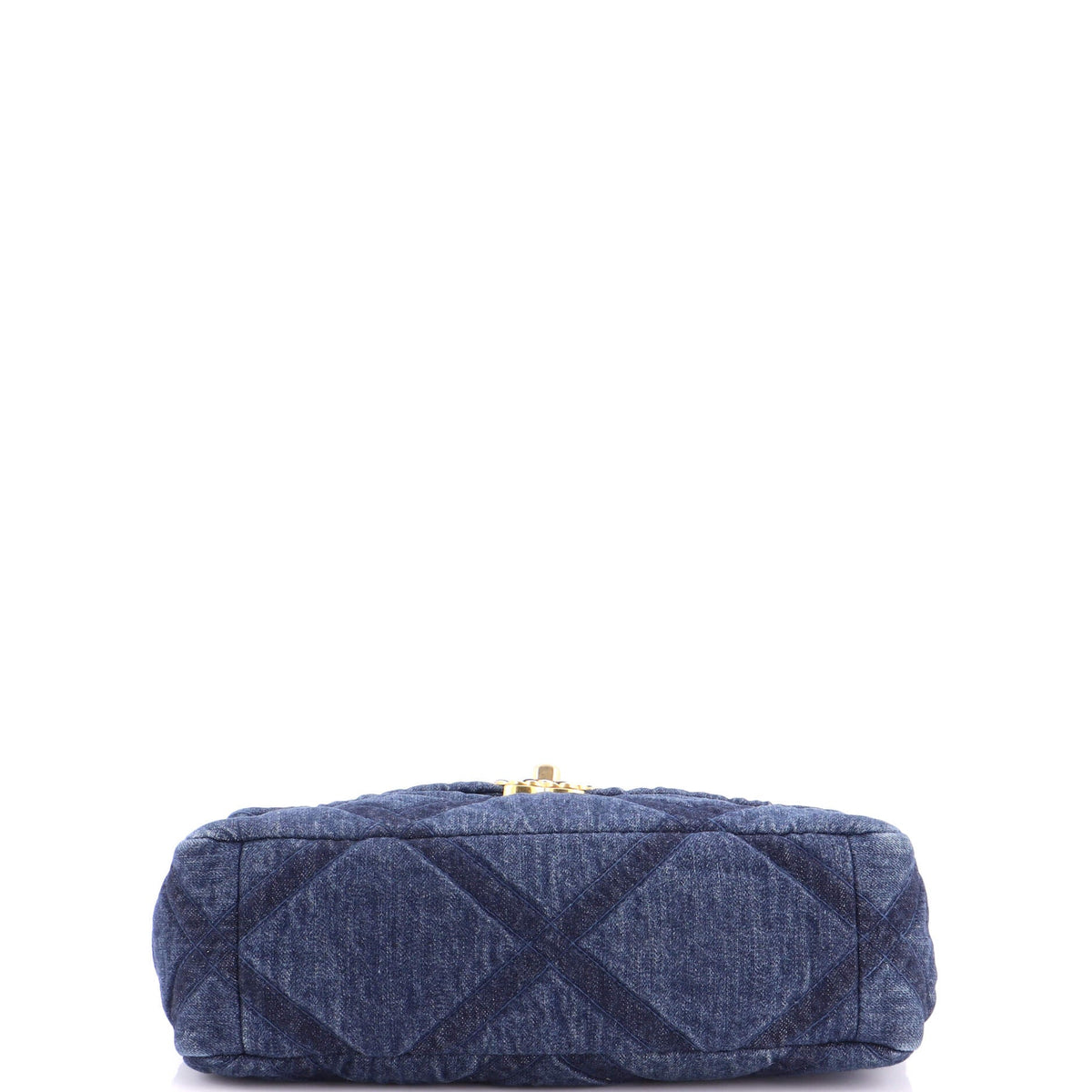 19 Flap Bag Quilted Denim Large