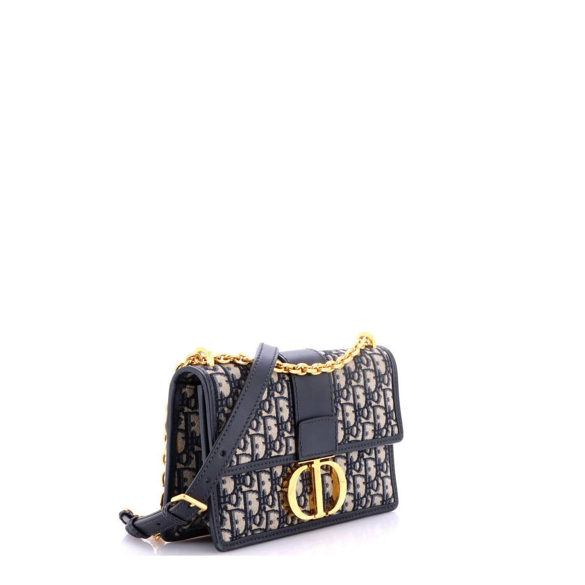 30 Montaigne Chain Flap Bag Oblique Canvas