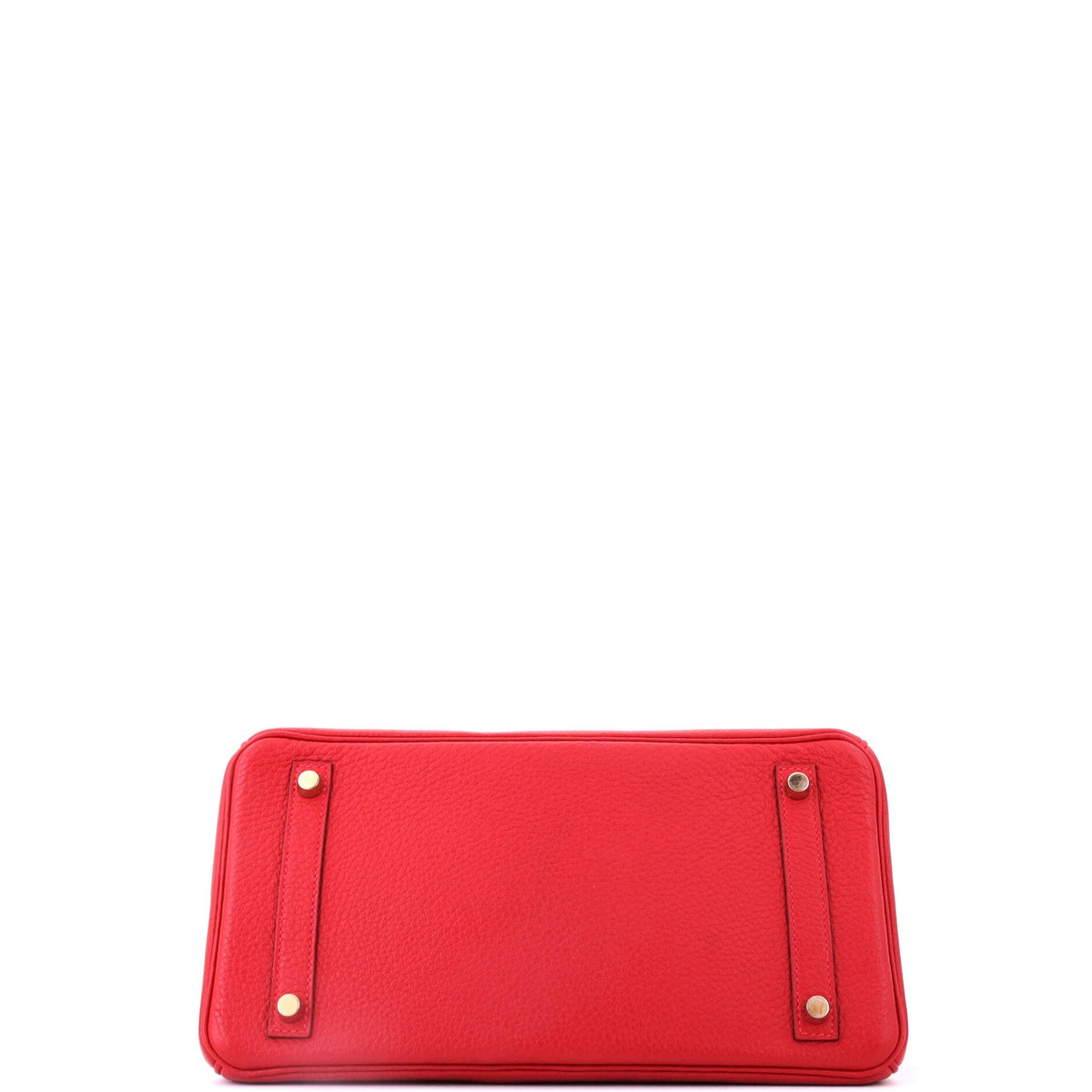 Birkin Handbag Rouge Casaque Clemence with Gold Hardware 30