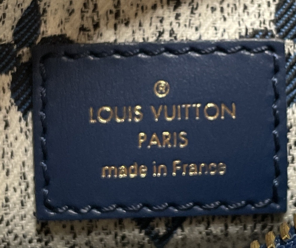 Loop Handbag Monogram Jacquard Denim