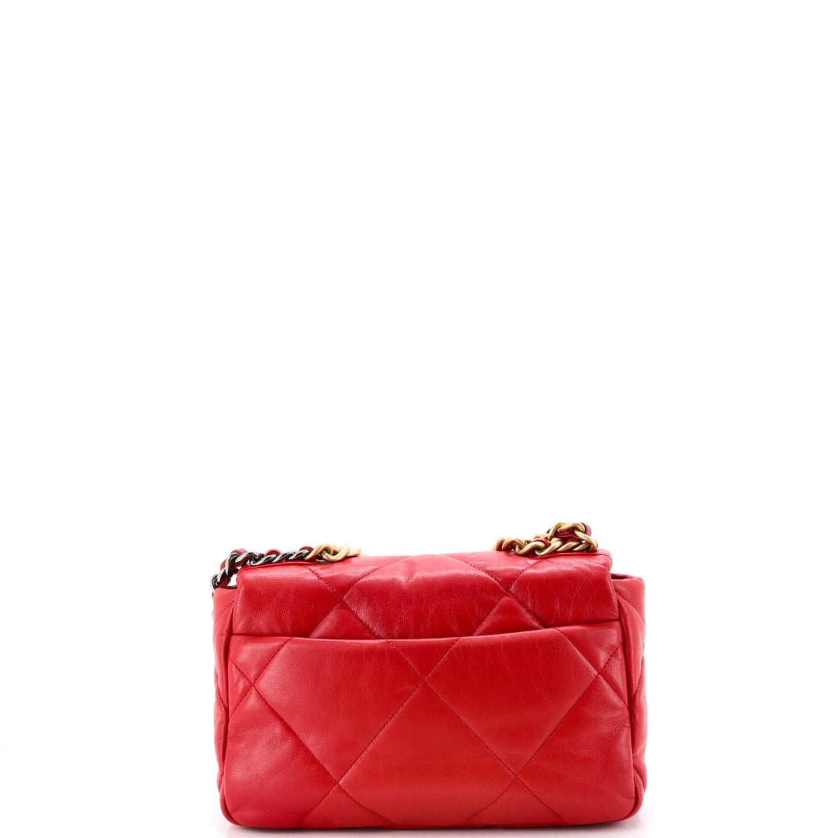 19 Flap Bag Quilted Leather Medium