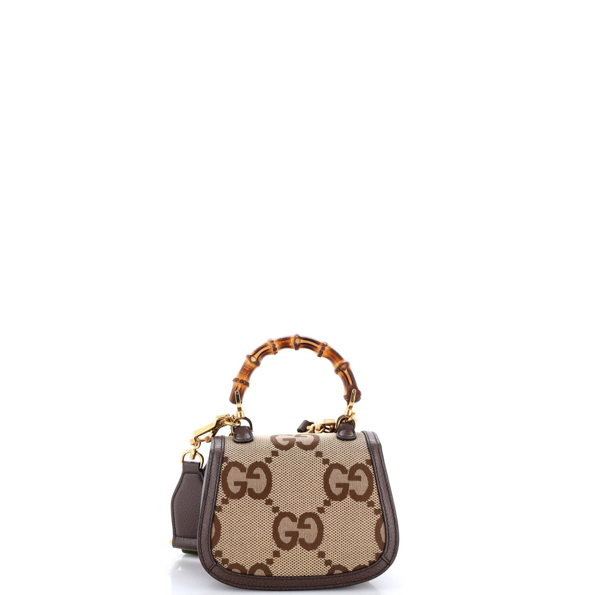 Bamboo 1947 Top Handle Bag Jumbo GG Canvas Mini