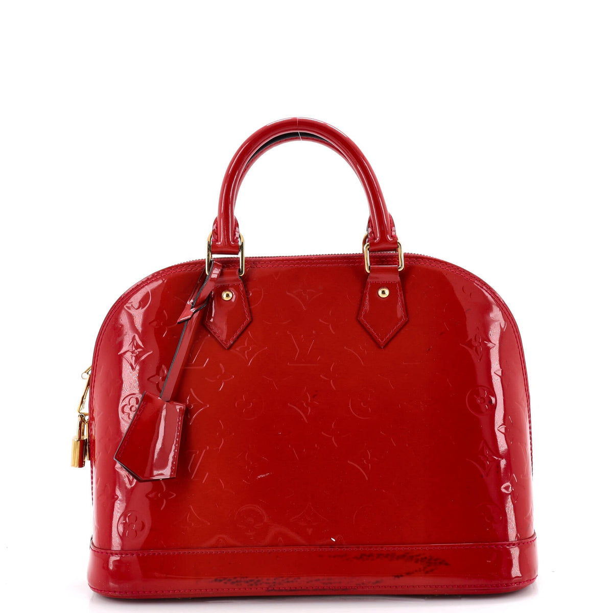 Alma Handbag Monogram Vernis PM