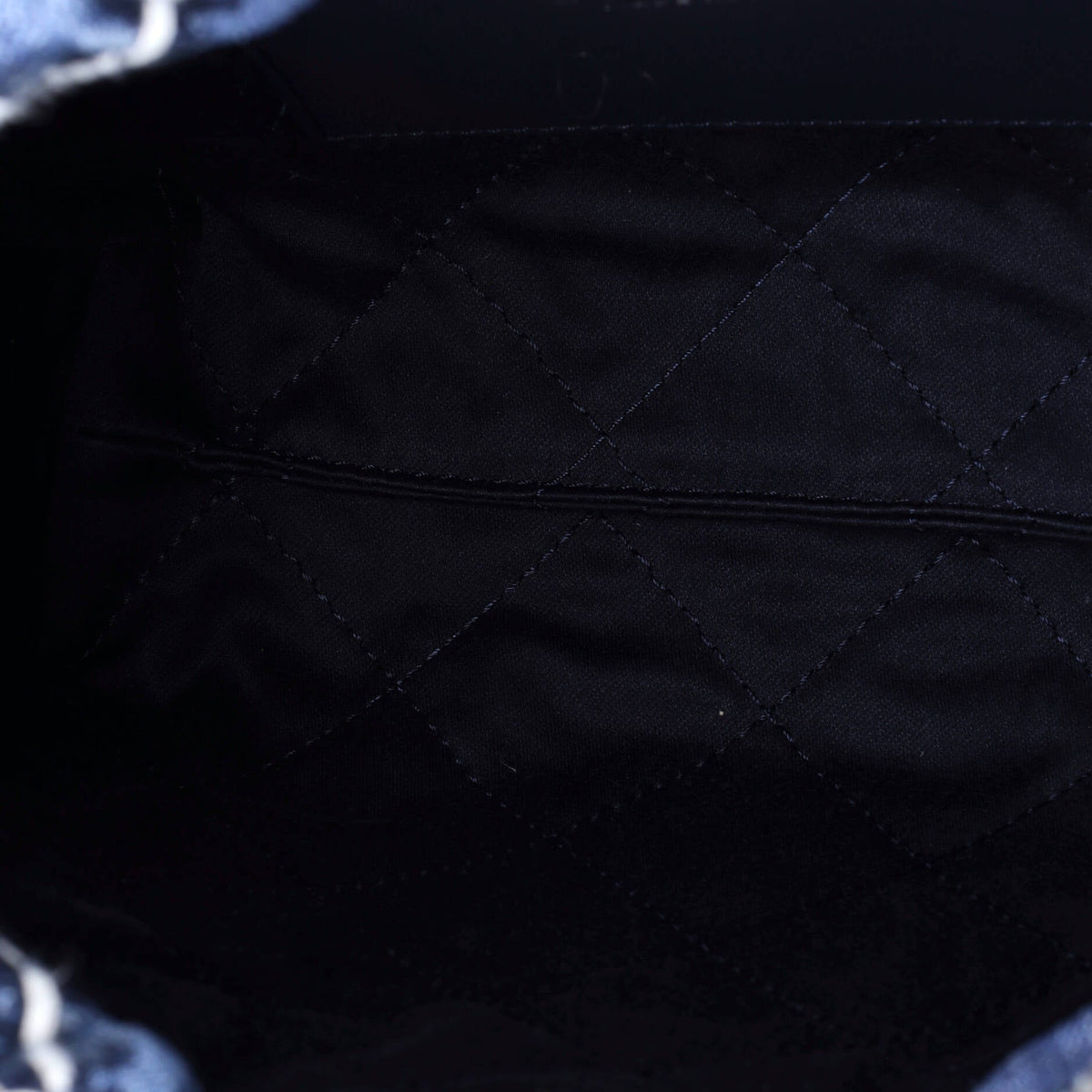 22 Chain Hobo Quilted Stitched Denim Mini