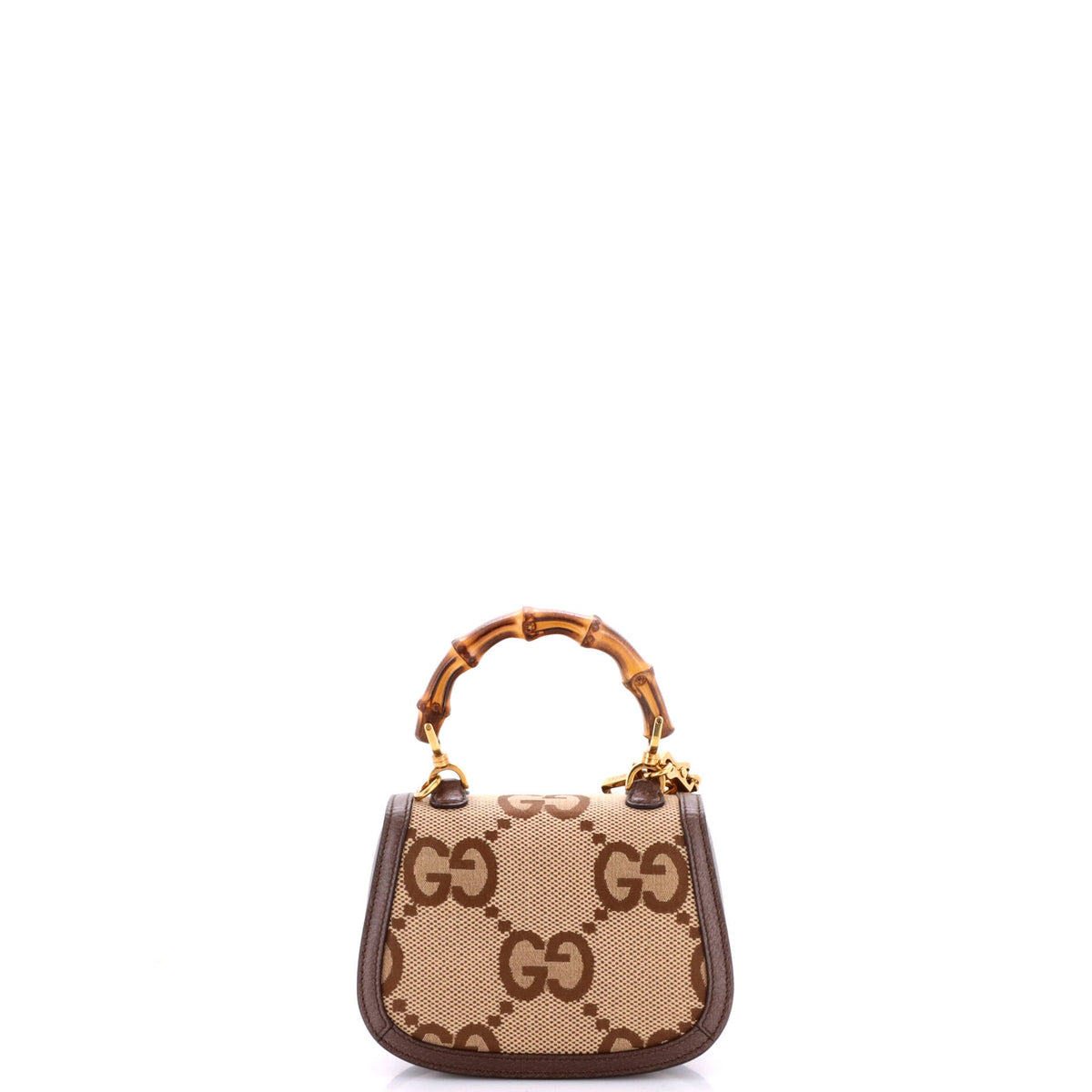 Bamboo 1947 Top Handle Bag Jumbo GG Canvas Mini