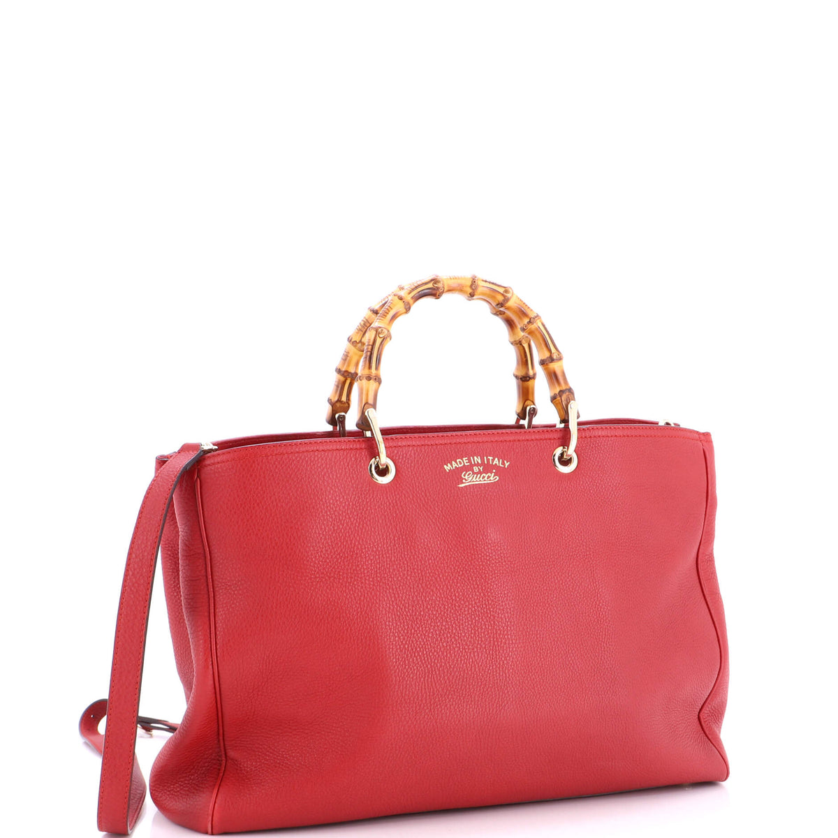 Bamboo Shopper Tote Leather Large