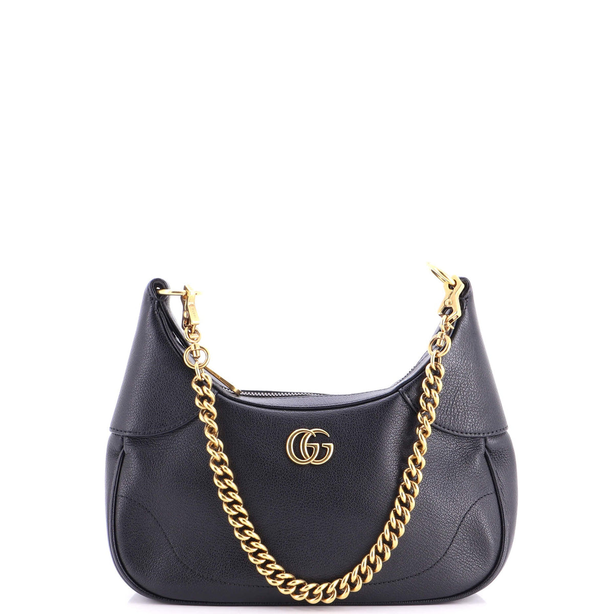 Aphrodite Zip Shoulder Bag Leather Small