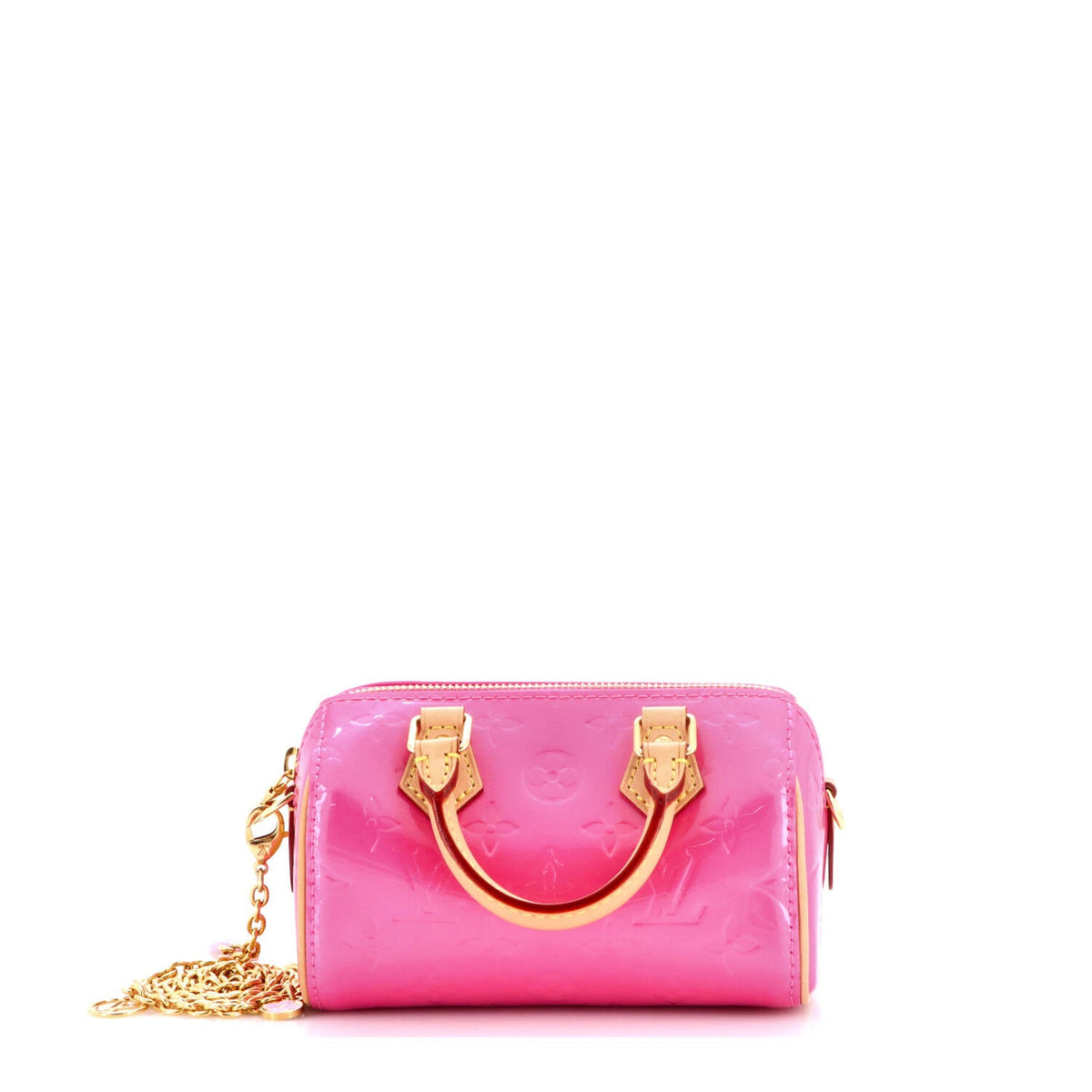 Chain Speedy Bandouliere NM Bag Limited Edition Valentine Monogram Vernis Nano