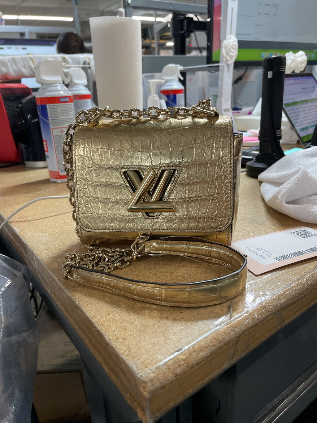 Twist Handbag Crocodile PM