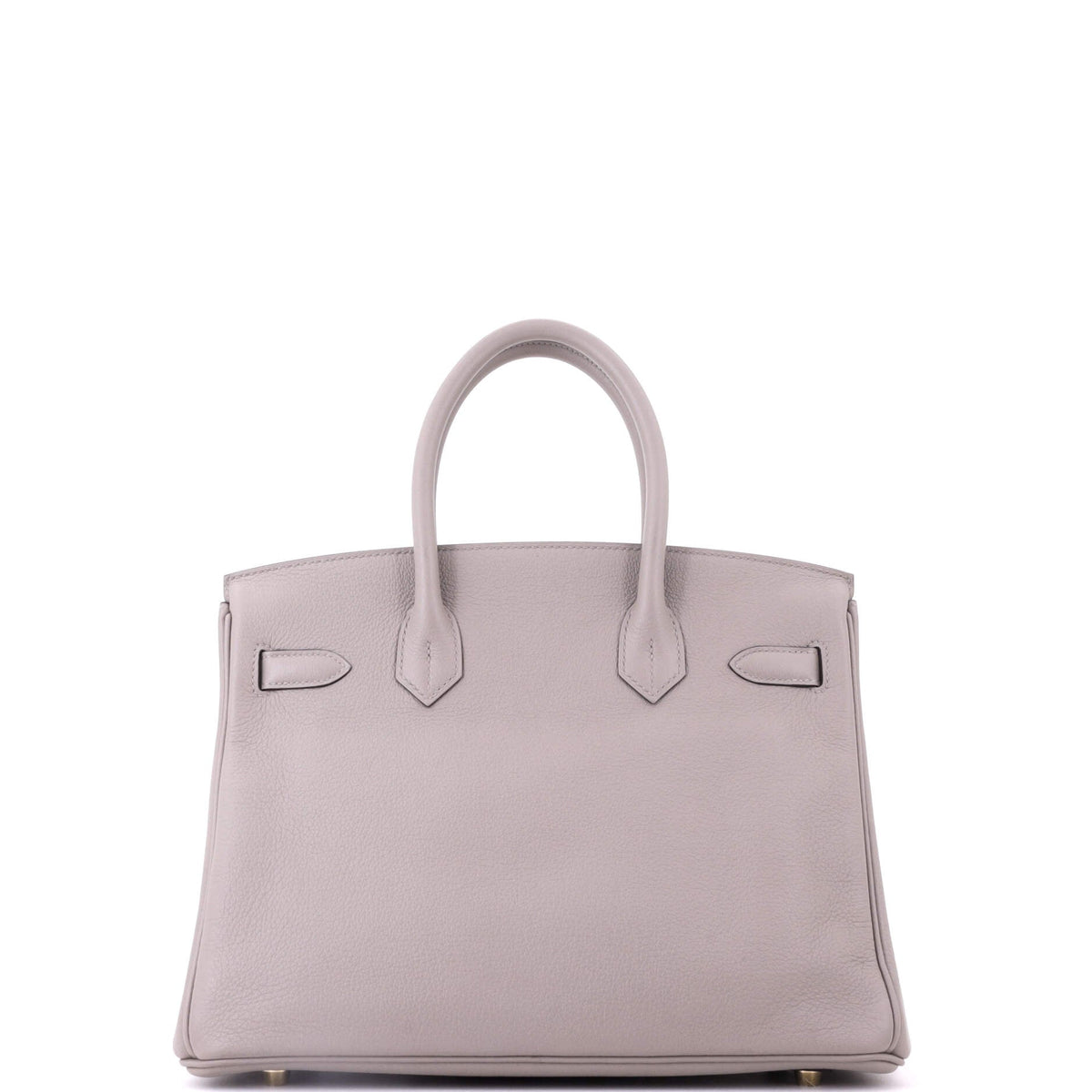 Birkin Handbag Gris Asphalte Novillo with Gold Hardware 30